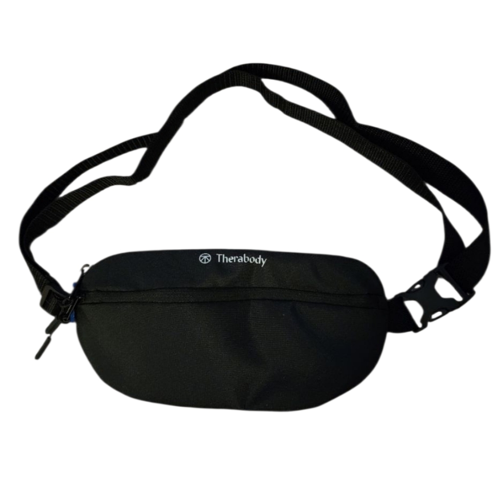 Therabody Black Waist Bag Fanny Pack 2 Zipper